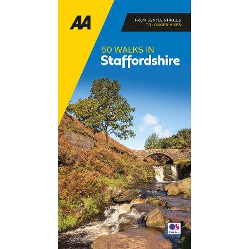 AA 50 Walks in Staffordshire (Paperback)